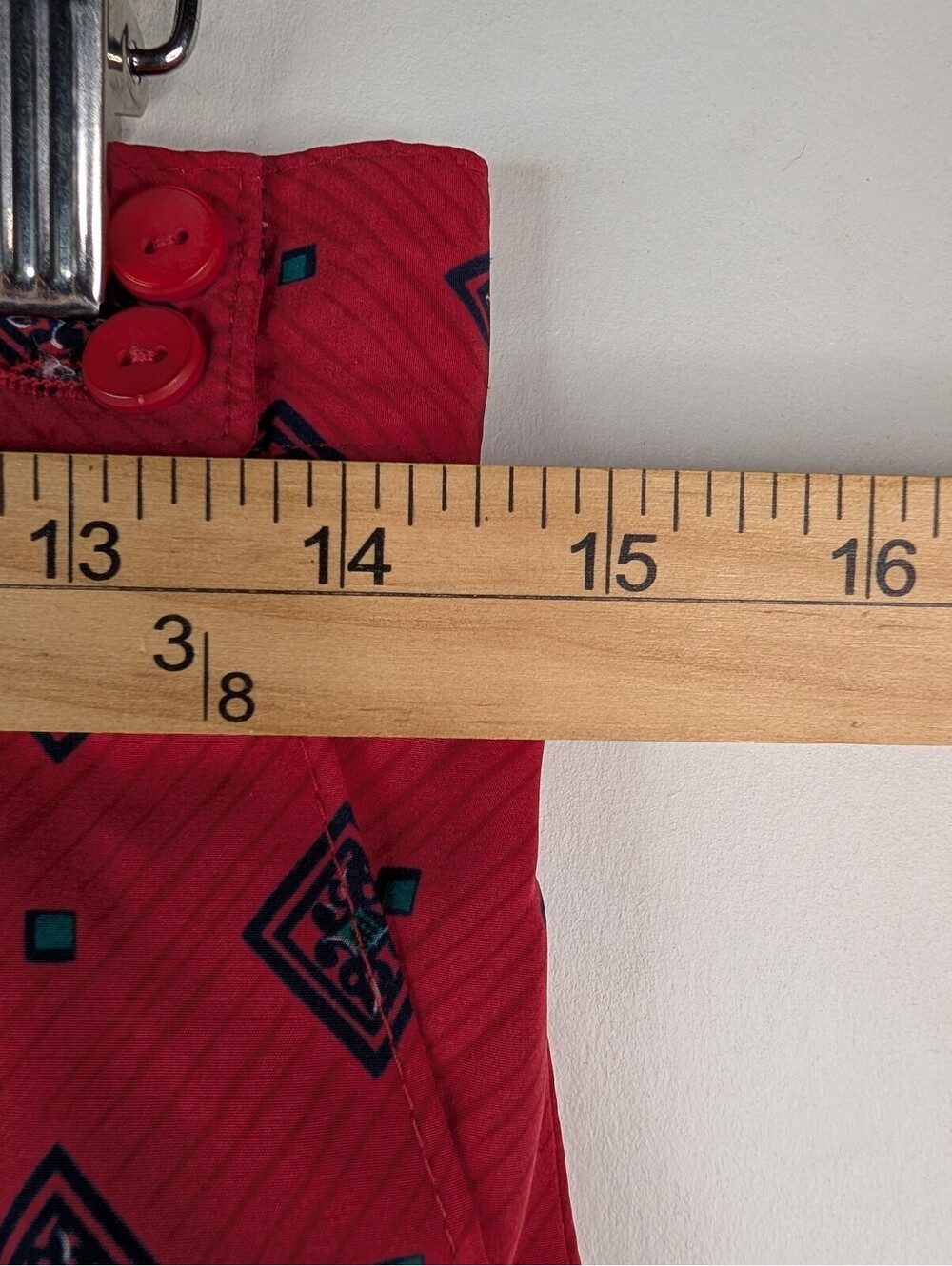 VTG 80's Country Sophisticate by Pendleton Red Pleated Midi Skirt Size M Petite - Picture 5 of 6